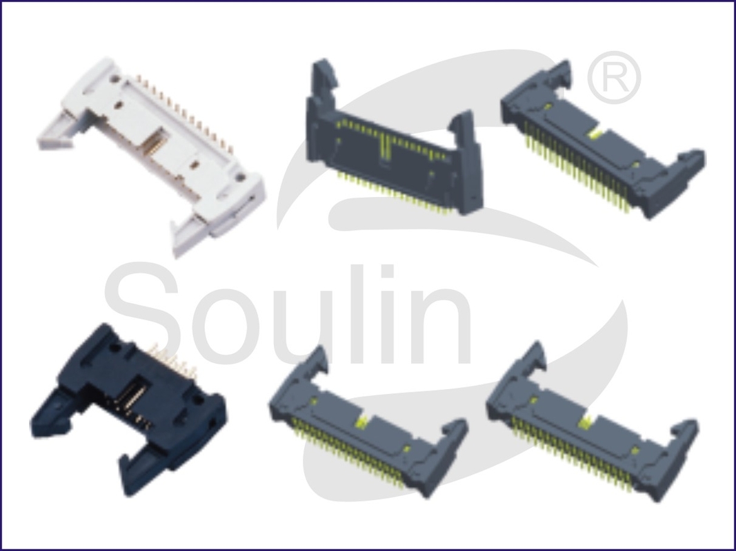 2.54mm Pitch Right Angle Pin Header Gold Plated Dual Row PC3.3