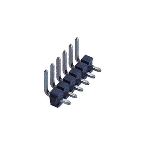 Polyester 1.27 Mm Pin Header Connectors Right Angle For PCB Circuit Board