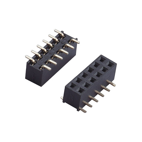 1.27mm Pitch 5 Pin Female Header Dual Row SMT H2.0 With Column
