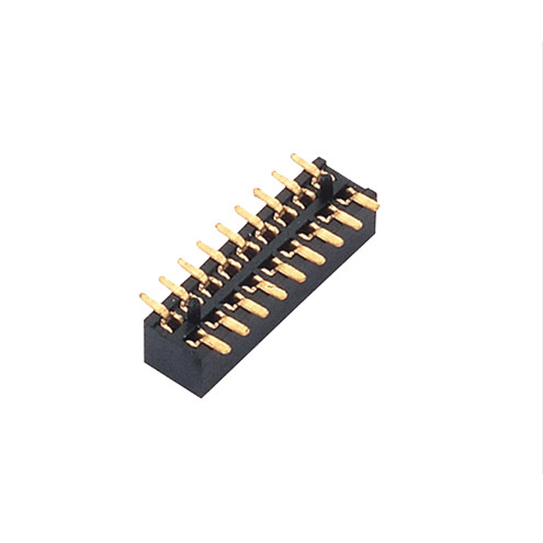 2.0mm pitch female header dual row single black palstic SMT H2.0 Ytype with column